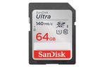 SanDisk Карта памяти SD 64GB C10 UHS-I R140MB/s Ultra