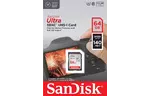 SanDisk Карта памяти SD 64GB C10 UHS-I R140MB/s Ultra