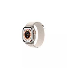 Смарт-часы Apple Watch Ultra GPS + Cellular, 49mm Titanium Case со Starlight Alpine Loop - Medium (MQFR3UL/A)