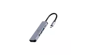 Концентратор Cablexpert USB-C 5-in-1 (hub/HDMI/PD/audio 3.5mm) (A-CM-COMBO5-02) - Фото