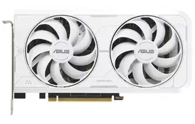 ASUS Видеокарта GeForce RTX 3060 Ti 8GB GDDR6X DUAL OC WHITE DUAL-RTX3060TI-O8GD6X-WHITE - Фото