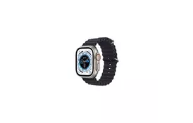 Смарт-годинник Apple Watch Ultra GPS + Cellular, 49mm Titanium Case with Midnight Ocean Band (MQFK3UL/A) - Фото