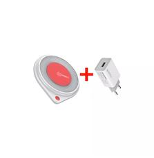Зарядное устройство ColorWay Qi FC (10W) LED bedside lamp + charger 1USB QC3.0 (18W) (CW-CHW20Q-WT-CHS013Q)