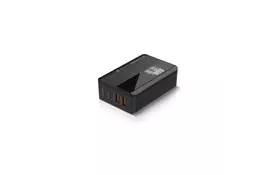 Зарядное устройство ColorWay Power Delivery (2USB-A + 2USB TYPE-C) (65W) black (CW-CHS040PD-BK) - Фото