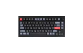 Клавіатура Keychron V1 84 Key QMK Gateron G PRO Blue Hot-Swap RGB Knob Carbon Black (V1D2_KEYCHRON) - Фото