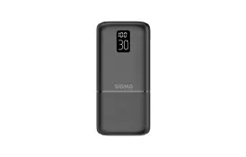 Батарея універсальна Sigma X-power SI30A3QL 30000mAh, PD/20W, QC/22.5W, LCD, Type-C, 2* (4827798423912) - Фото