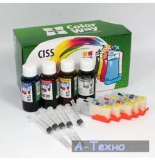 Комплект перезаправляемых картриджей ColorWay Canon IP7240/MG5440/5540/6440 chip (IP7240RC-5.1)