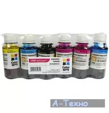 Чернила ColorWay Epson L800 (6х100) BK/С/M/LС/LM/Y (CW-EU800SET01)