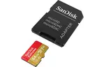 SanDisk Карта памяти microSD 64GB C10 UHS-I U3 R170/W80MB/s Extreme V30+SD