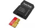 SanDisk Карта памяти microSD 128GB C10 UHS-I U3 R190/W90MB/s Extreme V30+SD
