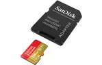 SanDisk Карта памяти microSD 256GB C10 UHS-I U3 R190/W130MB/s Extreme V30+SD