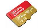 SanDisk Карта памяти microSD 256GB C10 UHS-I U3 R190/W130MB/s Extreme V30+SD