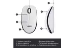 Мышь Logitech M100 USB White (910-006764)