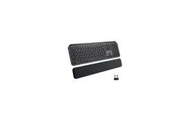 Клавиатура Logitech MX Keys Plus Advanced Wireless Illuminated with Palm Rest UA Graphit (920-009416) - Фото