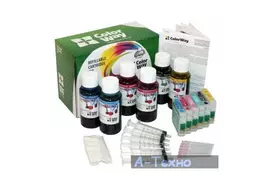 Комплект перезаправляемых картриджей ColorWay Epson P50/PX50/650/700(6x50мл) (P50RC-6.5) - Фото