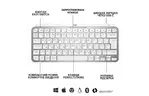 Клавиатура Logitech MX Keys Mini Wireless Illuminated RU Pale Grey (920-010499)