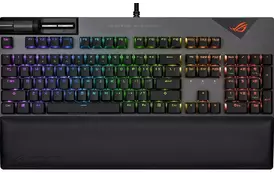 ASUS Клавіатура ROG Strix Flare II LED 104key NX Red USB US Black/Grey - Фото