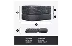 Клавиатура Logitech ERGO K860 Bluetooth/Wireless UA Black (920-010108)