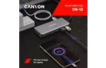 Порт-репликатор Canyon DS-12, 13 in 1 USB-C hub, 2*HDMI, Gigabit Ethernet, VGA, 3*USB3.0, PD/100W, 3.5mm audio jack (CNS-TDS12)