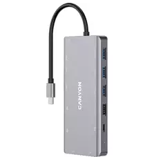 Порт-репликатор Canyon DS-12, 13 in 1 USB-C hub, 2*HDMI, Gigabit Ethernet, VGA, 3*USB3.0, PD/100W, 3.5mm audio jack (CNS-TDS12)