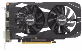 ASUS Видеокарта GeForce GTX 1650 4GB GDDR6 OC DUAL DUAL-GTX1650-O4GD6-P-V2 - Фото