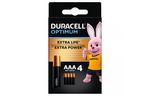 Батарейка Duracell AAA Optimum LR03*4 (5015596)
