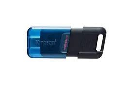 USB флеш накопичувач Kingston DataTraveler 80 M Blue/Black (DT80M/128GB) - Фото