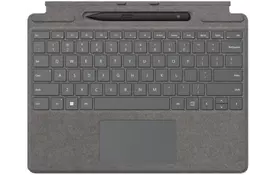 Microsoft Комплект для Surface Pro 9 (клавіатура Pro Signature Platinum + стілус Surface Slim Pen 2 Black) - Фото