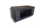 Шкаф настенный Hypernet 4U 19'' 600x350 (WMNC-350-4U-FLAT-BLACK)