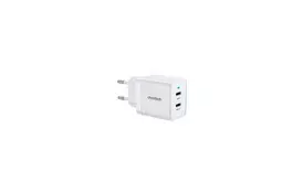 Зарядное устройство для Choetech 2xUSB-C 40W PD/QC/PPS (Q5006-EU-WH) - Фото