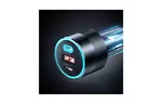 Зарядное устройство Choetech car 2хUSB-C+USB-A 130W QC3.0/PD/PPS black (TC0011-BK)