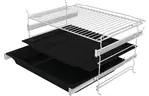 Gorenje Духовой шкаф электрический, 77л, A, пар, дисплей, макс.темпер.-300, белый