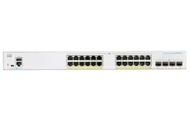 Cisco Коммутатор CBS250 Smart 24-port GE, Full PoE, 4x1G SFP - Фото
