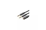 Переходник Jack 3.5mm F 4pin to 2xJack 3.5mm M (Audio+MIC) AV140 Ugreen (20898)