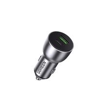 Зарядное устройство для Ugreen QC 3.0+QC 3.0 Dual USB-A 36W Fast Car Charger Space Grey (CD213) (60980)