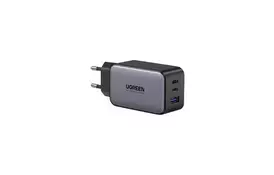 Зарядное устройство для Ugreen 3xUSB 65W GaN (2хUSB-C+USB-A) CD244 Grey (10335) - Фото