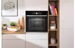 Gorenje Духовой шкаф электрический, 77л, A+, дисплей, пошаговое выпечка, черный