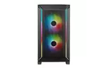 SilverStone Корпус FARA FA312Z-BG, без БП, 2xUSB3.0, 2x140mm ARGB fan, TG Side Panel, mATX, Black