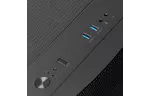 SilverStone Корпус FARA FA511Z-BG, без БП, 2xUSB3.0, 3x120mm ARGB fan, TG Side Panel, ARGB light strip, ATX, Black