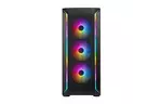 SilverStone Корпус FARA FA511Z-BG, без БП, 2xUSB3.0, 3x120mm ARGB fan, TG Side Panel, ARGB light strip, ATX, Black