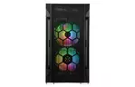 SilverStone Корпус FARA FAH1MB-PRO, без БП, 1xUSB3.0, 2xUSB2.0, 3x120mm ARGB fan, TG Side Panel, mATX, Black