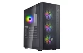 SilverStone Корпус FARA FAR1B-PRO-V2, без БП, 2xUSB3.0, 1xUSB2.0, 4x120mm ARGB fan, TG Side Panel, ATX, Black - Фото