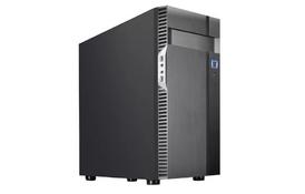 SilverStone Корпус PS14B-E, без БП, 2xUSB3.0, Steel Side Panel, ATX, Black - Фото