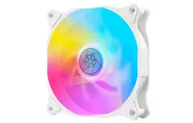 SilverStone Корпусный вентилятор Air Blazer 120RW-ARGB, 120mm, 2200rpm, 4pin PWM, 4-1 Pin ARGB (5V LED), 7.4-35.6dBa - Фото