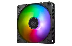 SilverStone Корпусный вентилятор Shark Force SF120B ARGB, 120mm, 2500rpm, 4pin PWM, 4-1 pin ARGB (5V LED), 41.2dBa - Фото