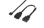SilverStone Корпусный вентилятор Shark Force SF140B ARGB, 140mm, 2200rpm, 4pin PWM, 4-1 pin ARGB (5V LED), 38.3dBa