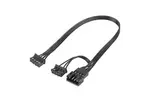 SilverStone Корпусный вентилятор Shark Force SF140B ARGB, 140mm, 2200rpm, 4pin PWM, 4-1 pin ARGB (5V LED), 38.3dBa