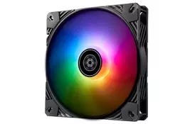 SilverStone Корпусный вентилятор Shark Force SF140B ARGB, 140mm, 2200rpm, 4pin PWM, 4-1 pin ARGB (5V LED), 38.3dBa - Фото