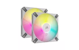 Кулер к корпусу Corsair iCUE AF120 RGB Slim White Dual Fan Kit (CO-9050165-WW) - Фото
