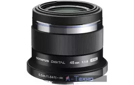 Об'єктив OLYMPUS ET-M4518 45mm 1:1.8 Black (V311030BE000) - Фото